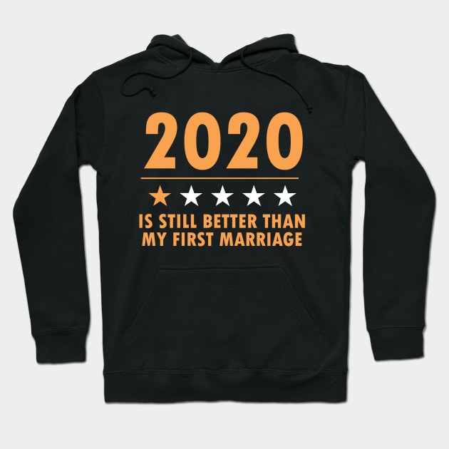 2020 Is Still Better Than My First Marriage Funny Gift For Women Hoodie by dianoo